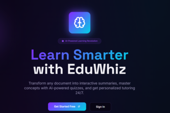 EduWhiz- Your voice powered AI