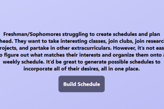 Team AST's Scheduler