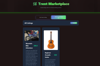 Trent Marketplace AI Listing Creator
