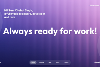 Chahat Singh ( Personal Portfolio )