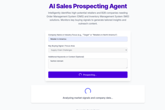 AI Sales Prospecting Agent