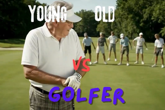 OLD VS YOUNG GOLFER