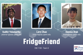 ESE 1110, Team 08, FridgeFriend