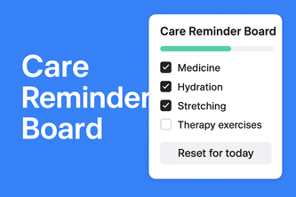 Care Reminder Board