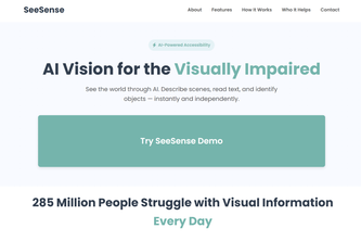 SeeSense — AI Vision Assistant for the Blind