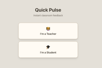 Quick Pulse: Live Classroom Feedback