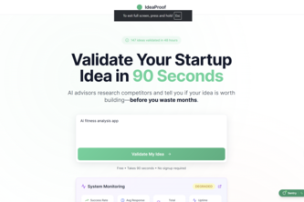 IdeaProof : AGI Market Validation