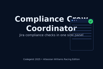 Compliance Crew Coordinator – Williams Racing Edition