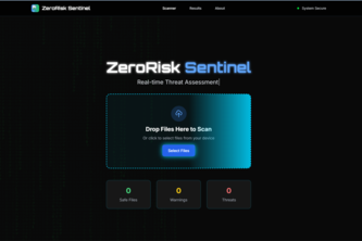 ZeroRisk Sentinel: Web-Based File Security Scanner