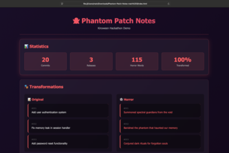Phantom Patch Notes