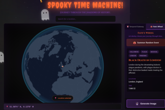 Spooky Time Machine: Haunted History on a Globe