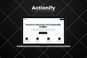 Actionify: AI-Driven Meeting Insights for Real Impact