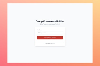 Group Consensus Builder