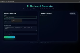 AI Flashcard Generator