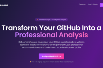 GitResume: Transform Your GitHub Into Professional Analysis