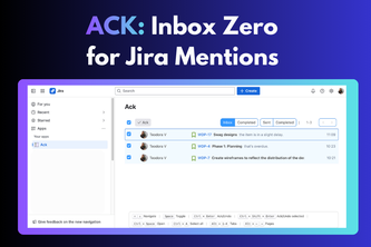 ACK - Inbox Zero for Jira Mentions