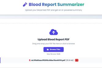 Blood Report Summary