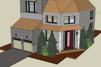 2 Garage Detached House (SketchUp)