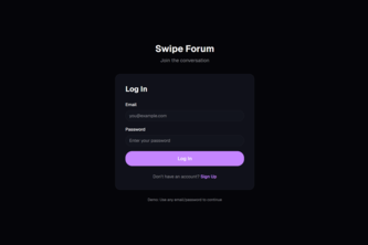 Swipe Forum