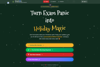 StudyAdvent.ai: Turn Exam Panic into Holiday Magic