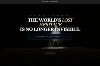 Global Lost Artifact Tracker