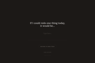 Undo Button For the Day