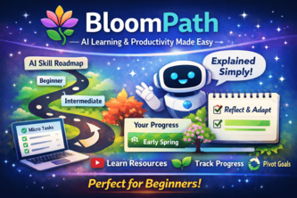 BloomPath – Beginner-Friendly AI Learning & Productivity