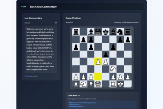 Real Time Chess Commentary
