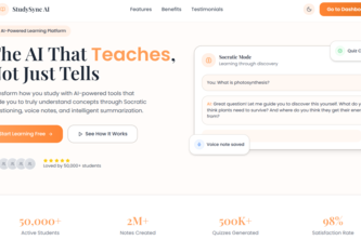 StudySync AI - The AI That Teaches, Not Just Tells
