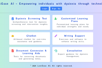 LexiEaseAI - An AI Powered Dyslexic Support System
