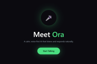 ORA (Oral responsive Assistant)