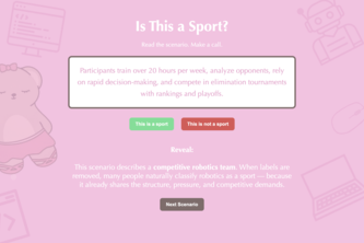 "Is This a Sport?" Website