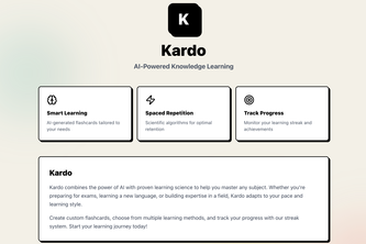 Kardo - AI-Powered Spaced Repetition Learning