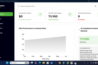 EcoRate AI: Precision ESG Lending & Dynamic Risk Analytics