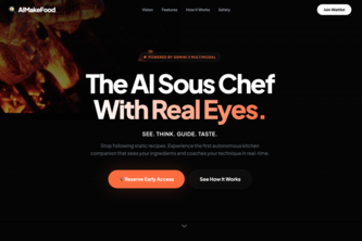 AIMakeFood - The AI Sous Chef With Real Eyes