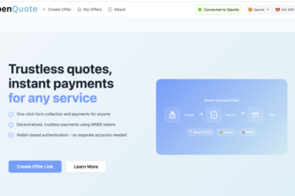 OpenQuote: Secured payments for commerce on MNEE