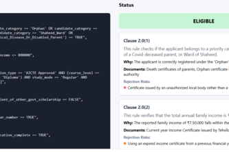 GovRulex – Scholarship Eligibility & Rejection Risk Auditor