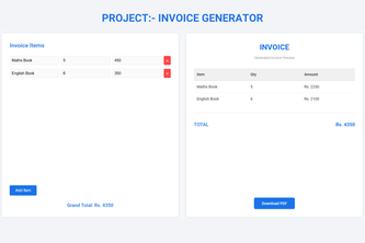 INVOICE GENERATOR