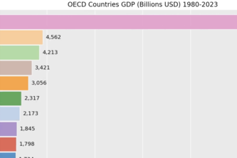 Bar Chart Race for Economic Data of OECD Countries
