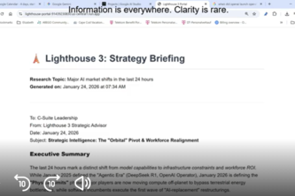 Lighthouse 3: Strategic Intelligence Advisor