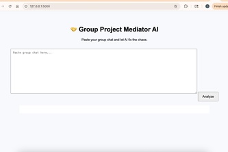 Group Project Mediator AI