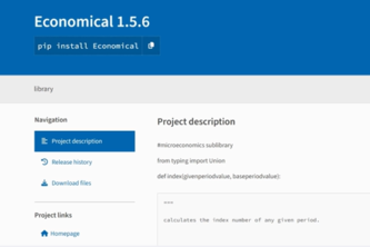 Economics Library (PyPI)