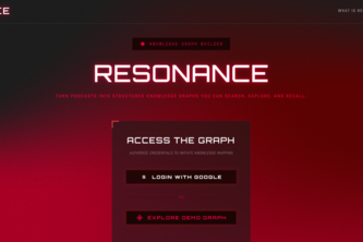 Resonance - Knowledge Graph Builder