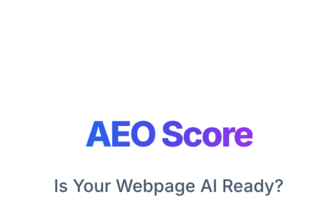 AEO Score -  Building an AI-ready web, one audit at a time.