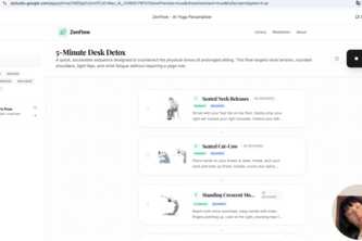 ZenFlow - AI Yoga Personalizer