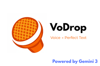 VoDrop: Drop Your Voice, Get Perfect Text