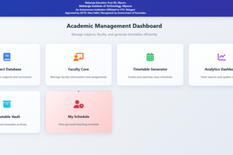 Automatic Timetable Generator Using AI