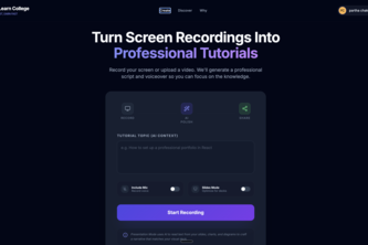 Instalearn College - AI Screen Recorder + Learning Platform