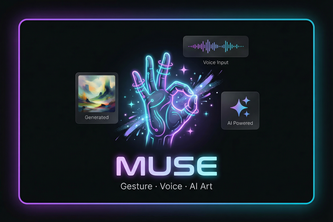 Muse — Gesture & Voice Powered AI Art Studio