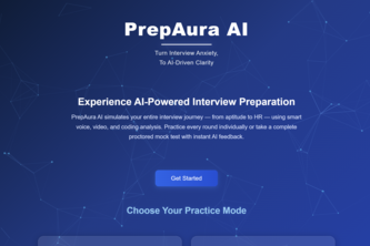 PrepAura - Multimodal AI Interview Preparation Platform 